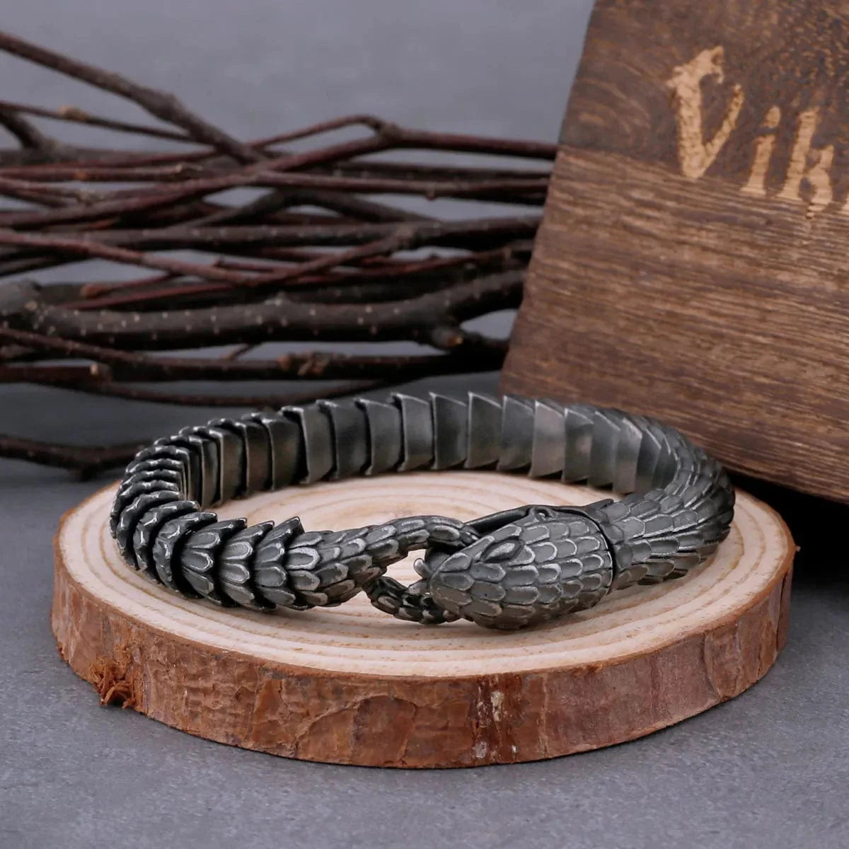 Viking bracelet "The great Jörmungandr" - Ouroboros