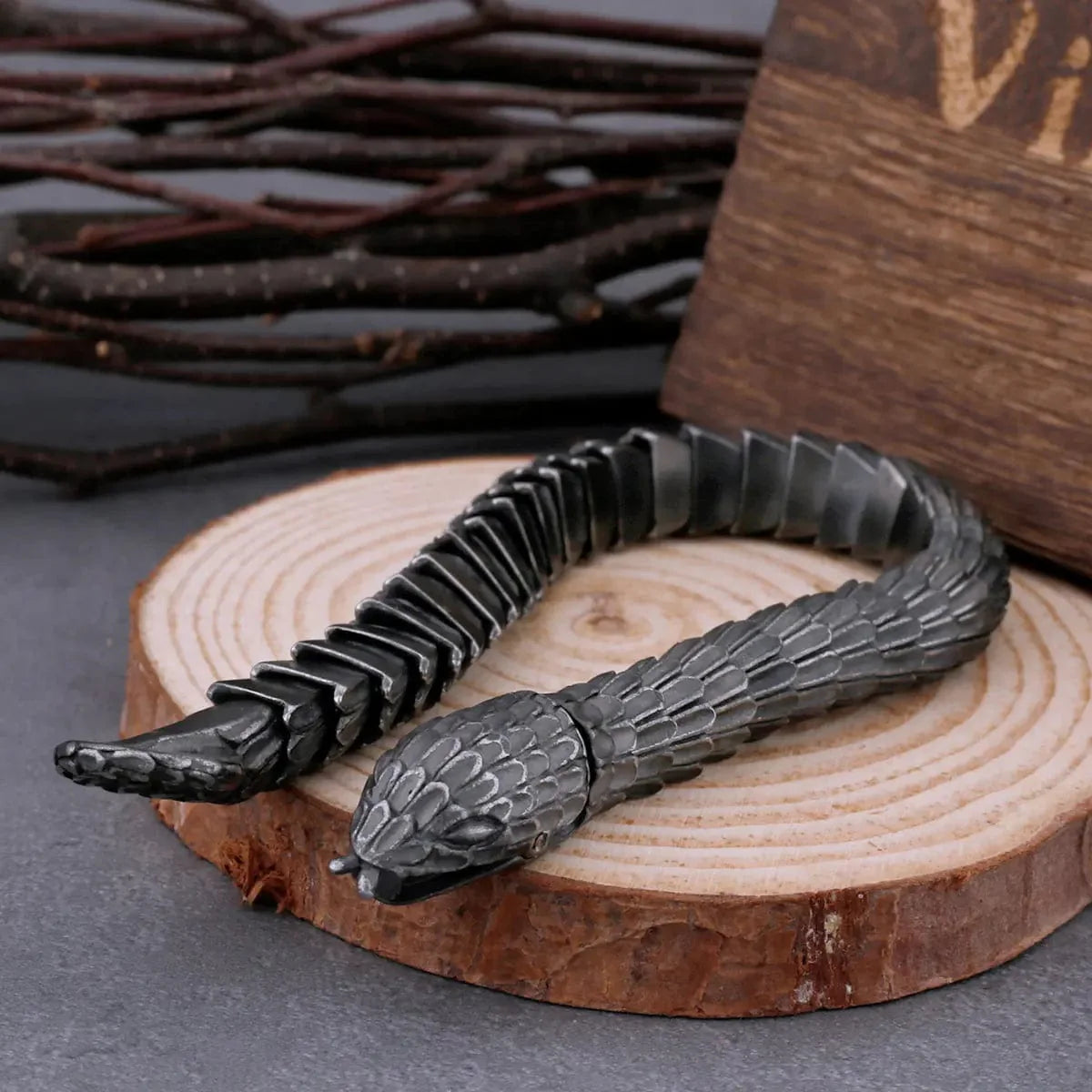 Viking bracelet "The great Jörmungandr" - Ouroboros