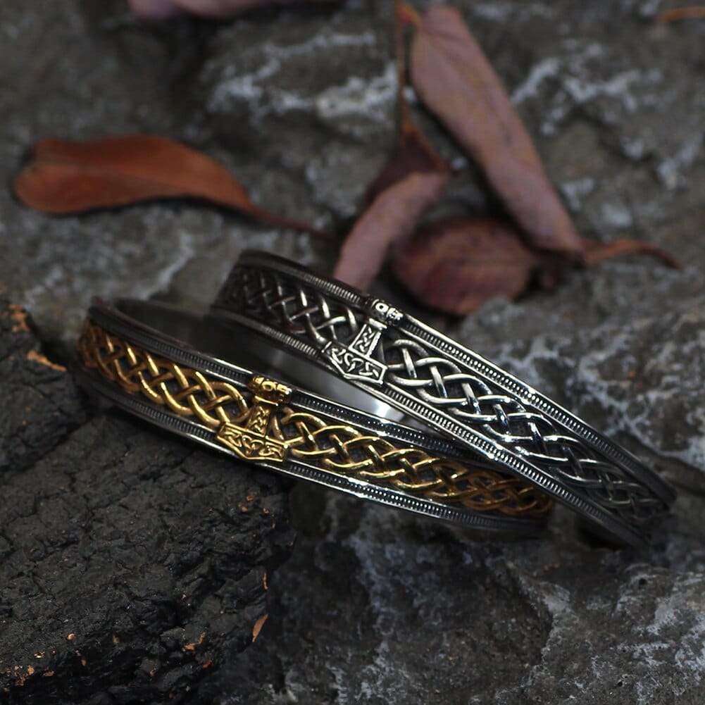 Viking Bracelet Bearing the Mjolnir