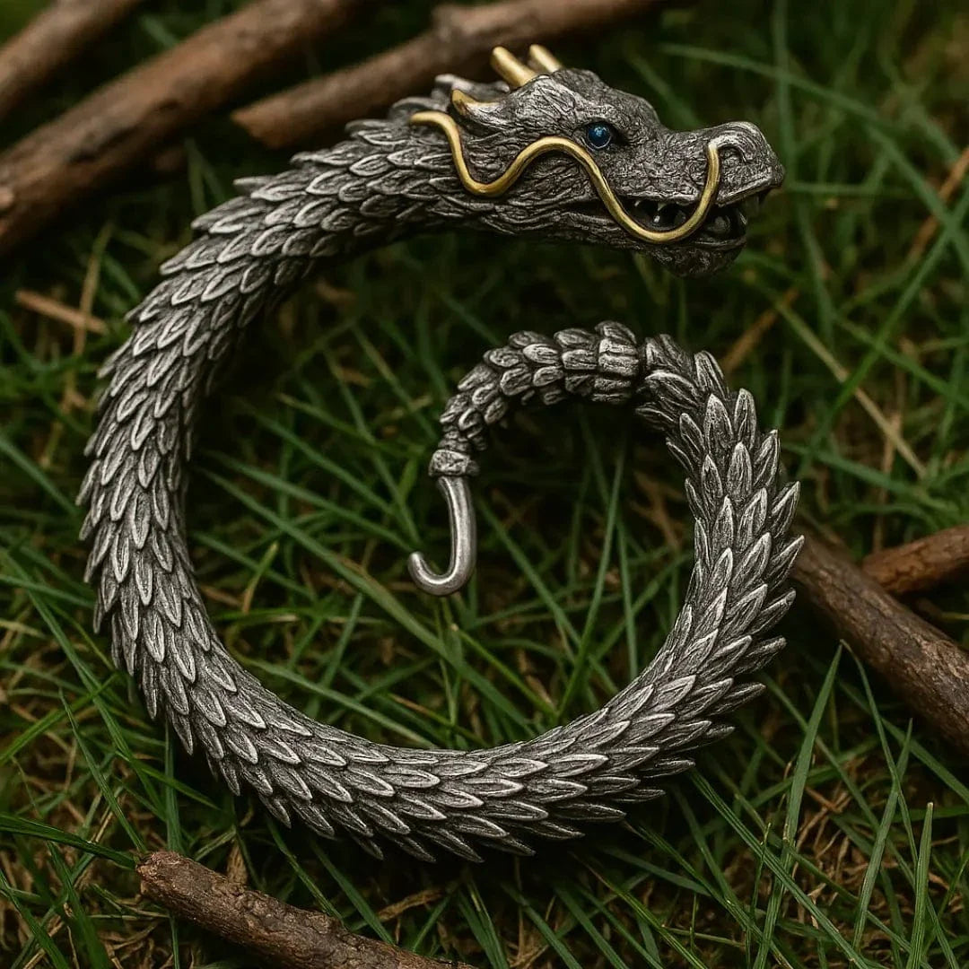 Viking Dragon Head Bracelet