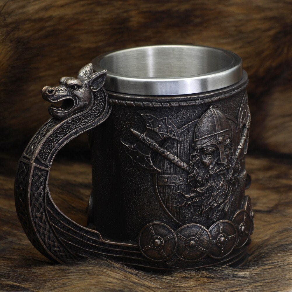 Viking Drakkar Odin Mug