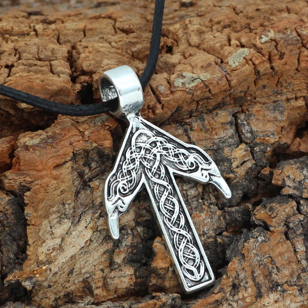 Odin's Raven Augury Necklace