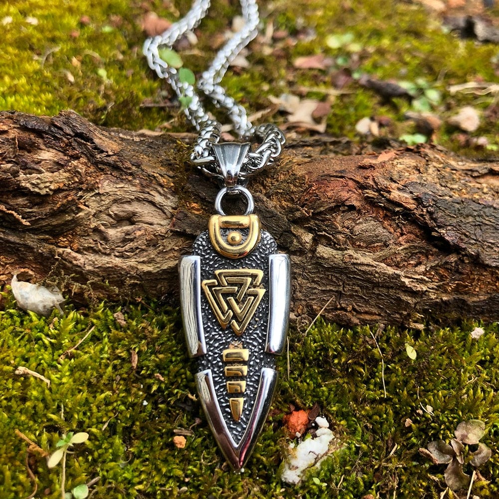 Odin's Spear Necklace - Valknut