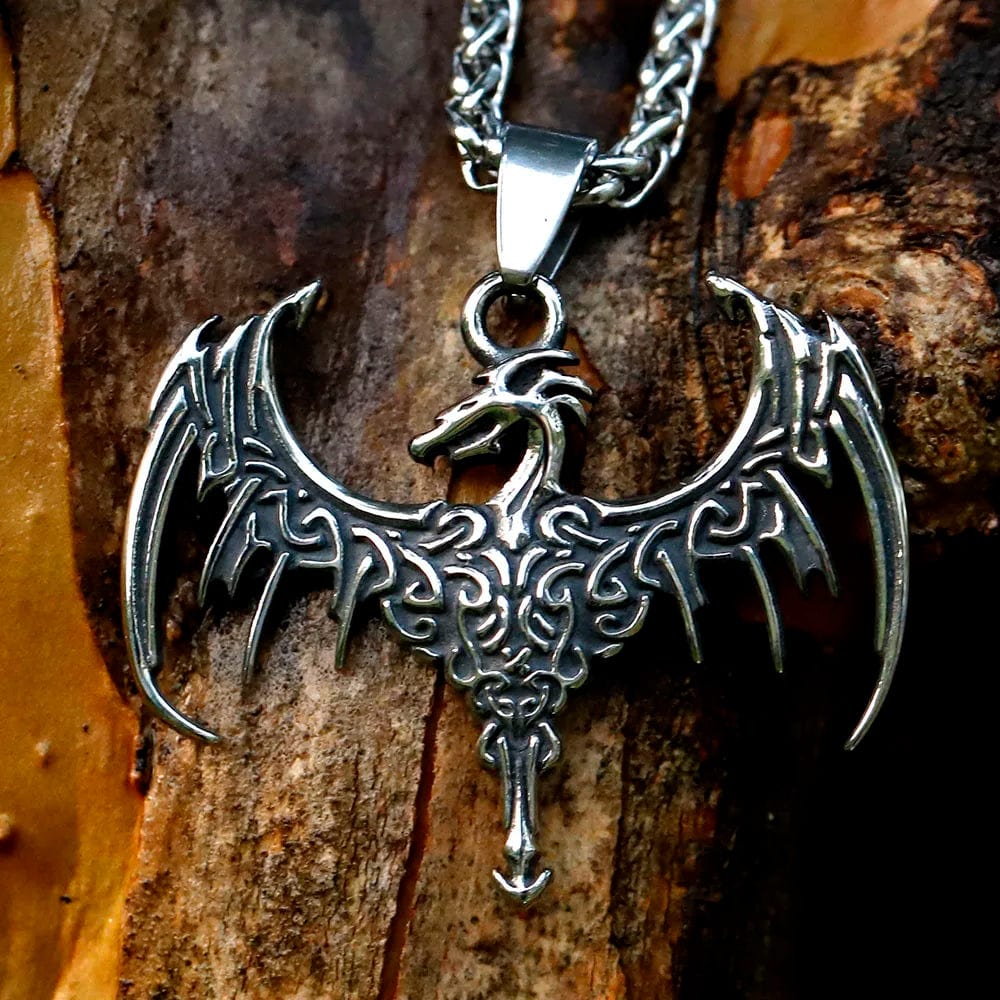 Silver Great Dragon Necklace