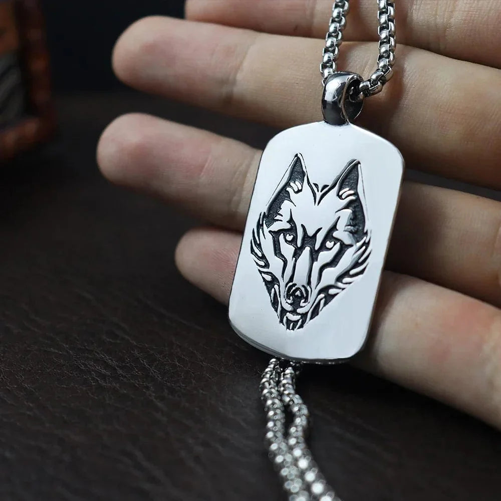Fenrir Plate Necklace "Strength is Eternal"