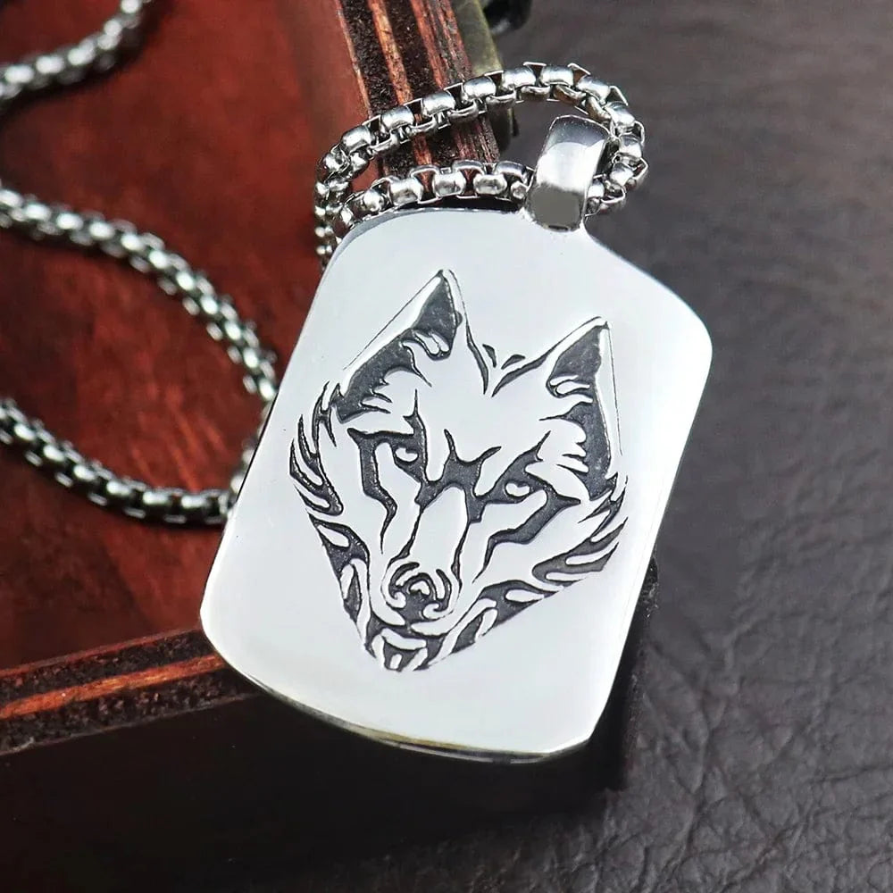 Fenrir Plate Necklace "Strength is Eternal"