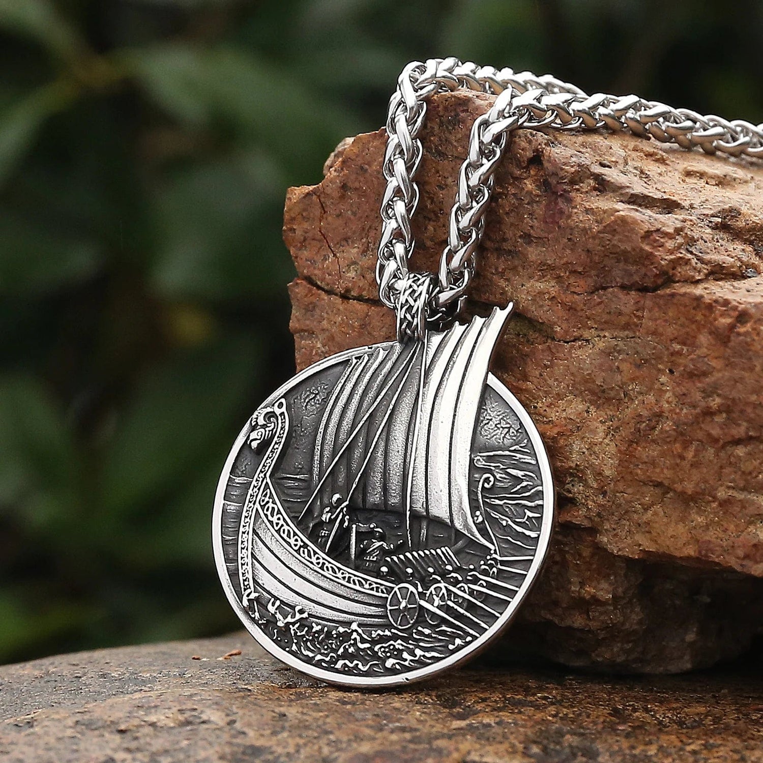 Viking Necklace - Drakkar of the Ancient Seas