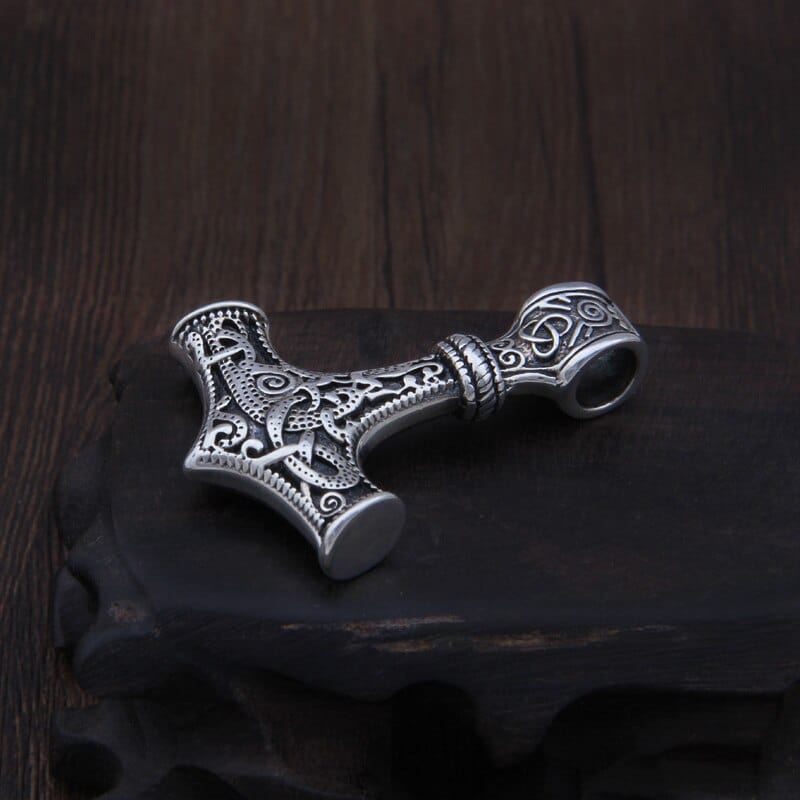 Sterling Silver 925 Pendant - Mjolnir