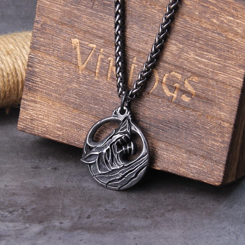 Viking Necklace "Pendant of the Indomitable Fenrir"