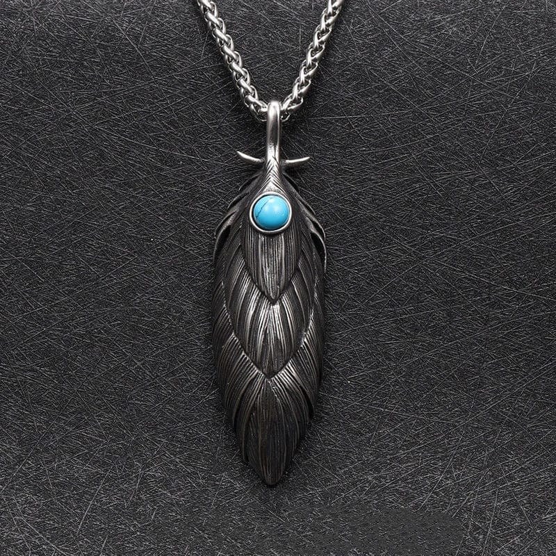 Viking Necklace Eternal Feather