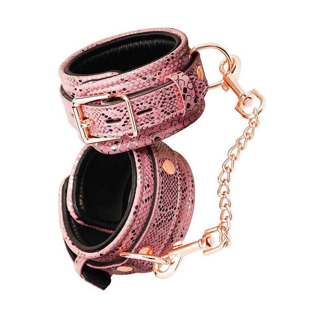 TETHER Ankle Cuffs — Rose Gold Snake