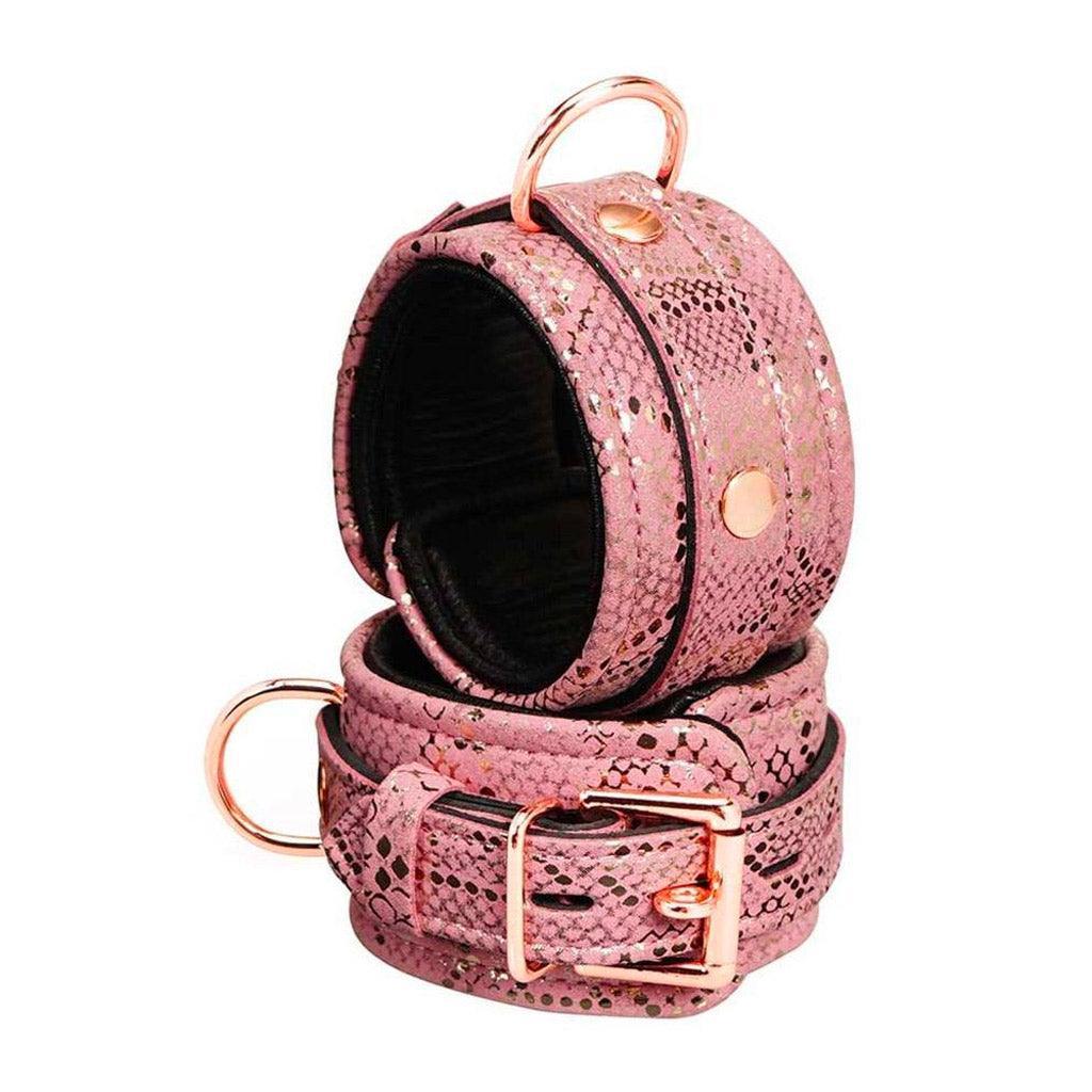 TETHER Ankle Cuffs — Rose Gold Snake