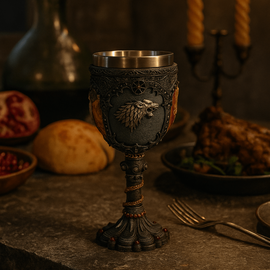 Northern Wolf Heraldic Goblet