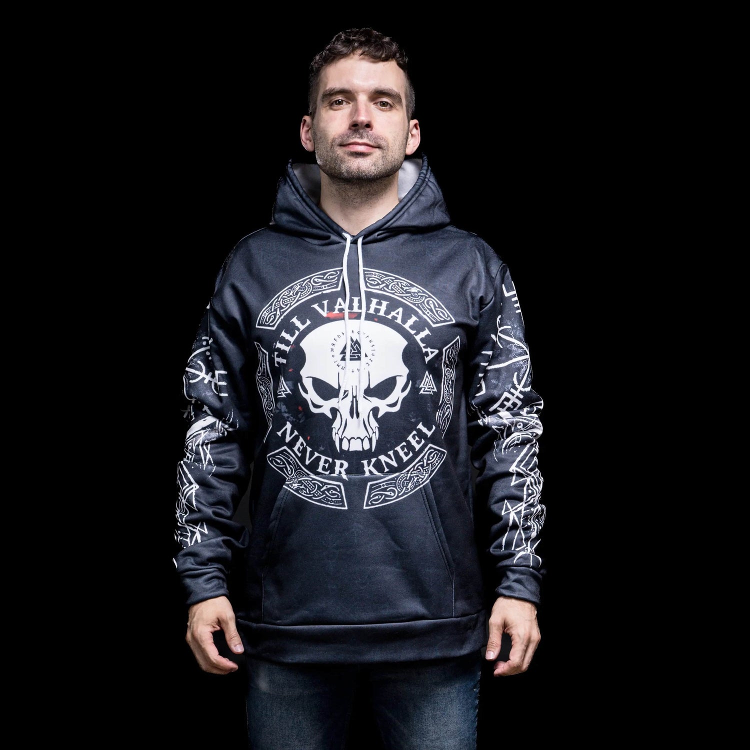 Viking Hoodie "Warrior Skull Hoodie - Journey to Valhalla"