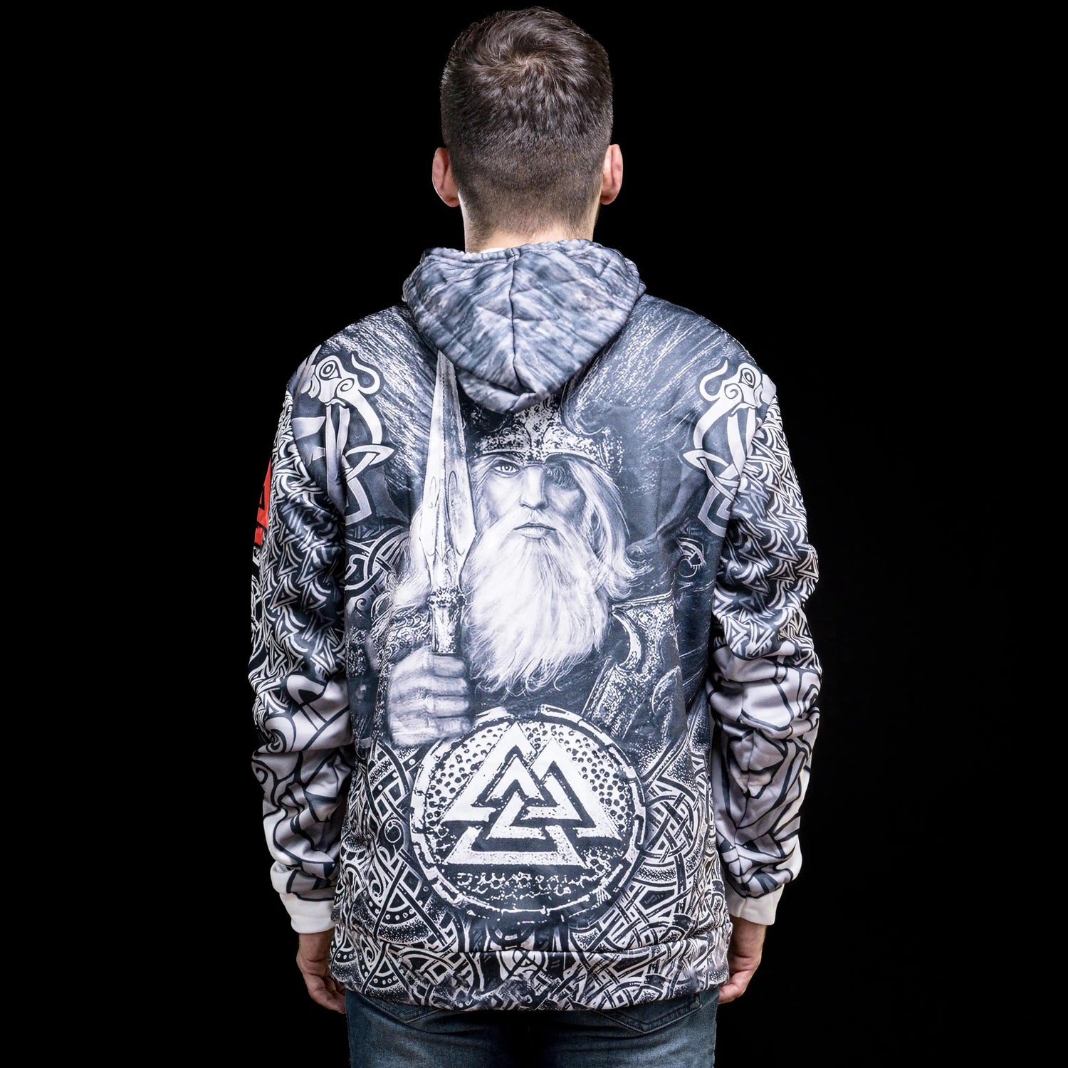Viking Hoodie "Mjöllnir and Valknut Hoodie"