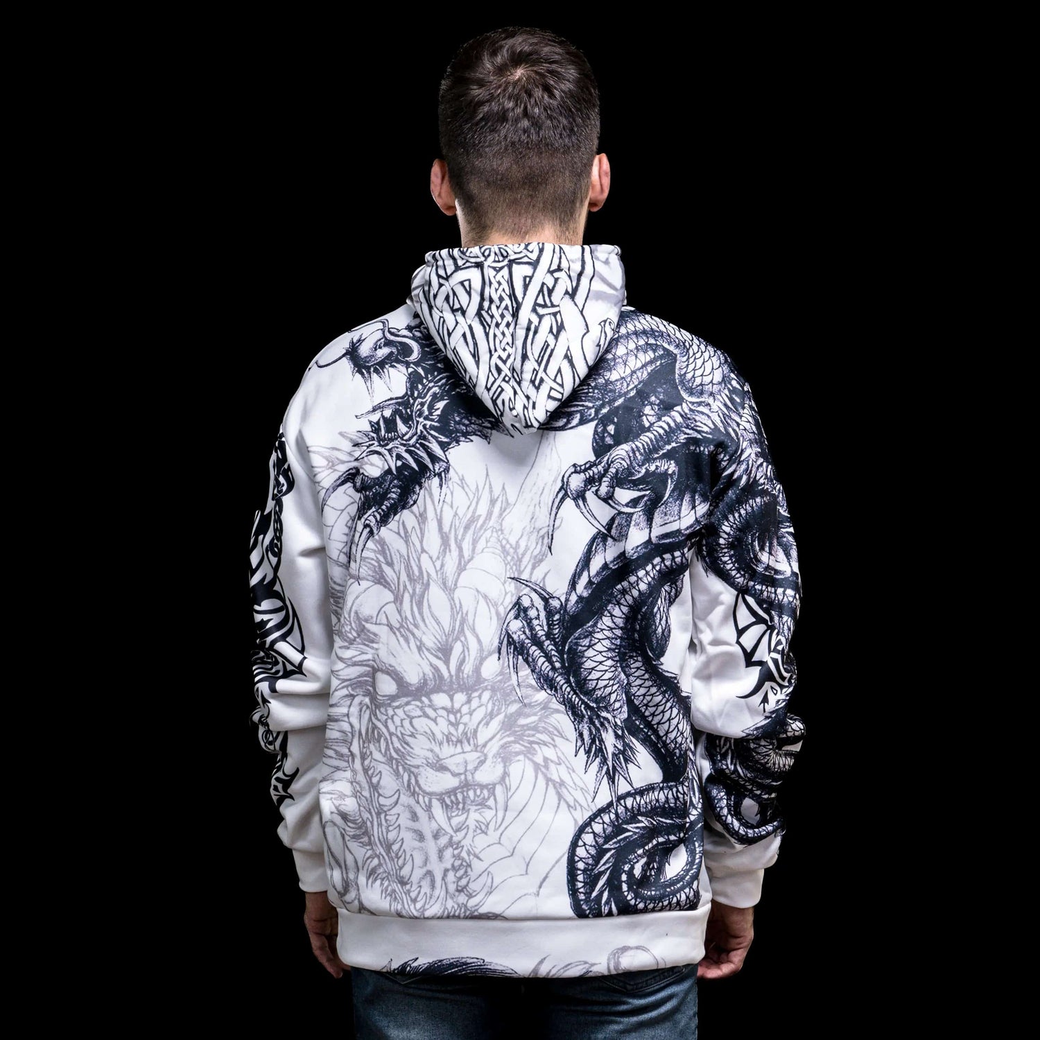 Viking Hoodie "Enraged Ouroboros - Circle of Battle"