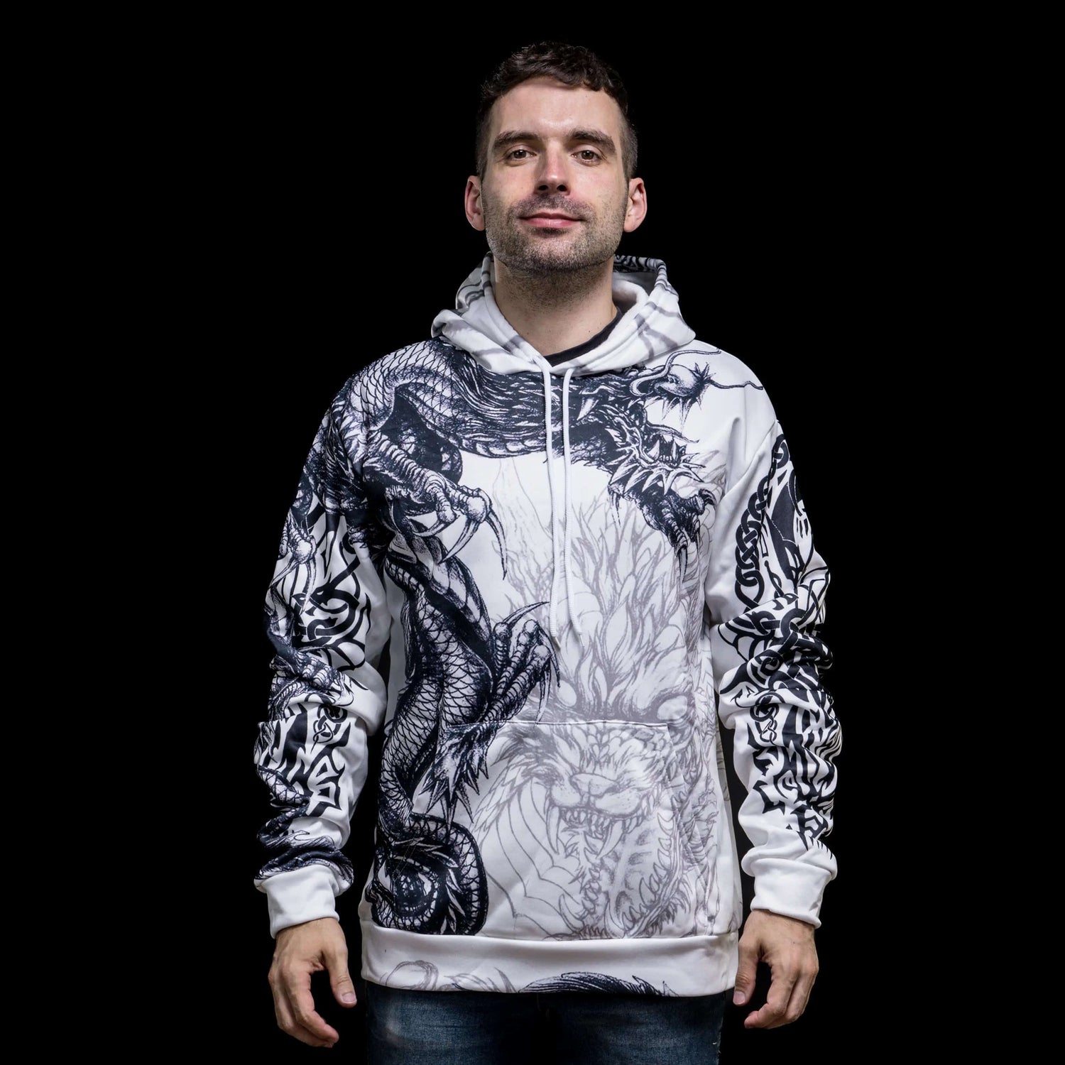 Viking Hoodie "Enraged Ouroboros - Circle of Battle"