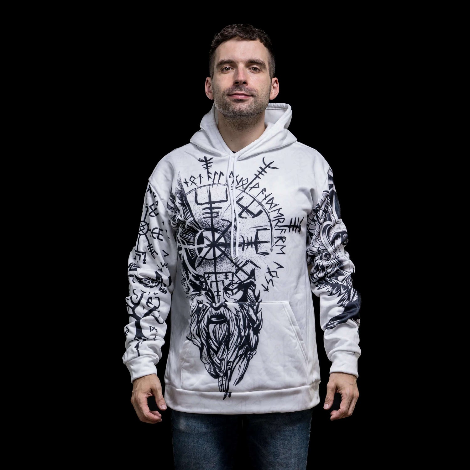 Viking Hoodie "Vegvisir Giant - Compass of Life"