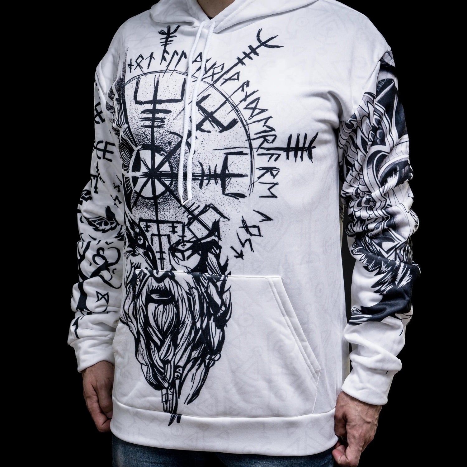Viking Hoodie "Vegvisir Giant - Compass of Life"