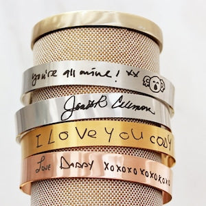 18k Gold Filled| Cuff Bracelet | Custom Name & Date