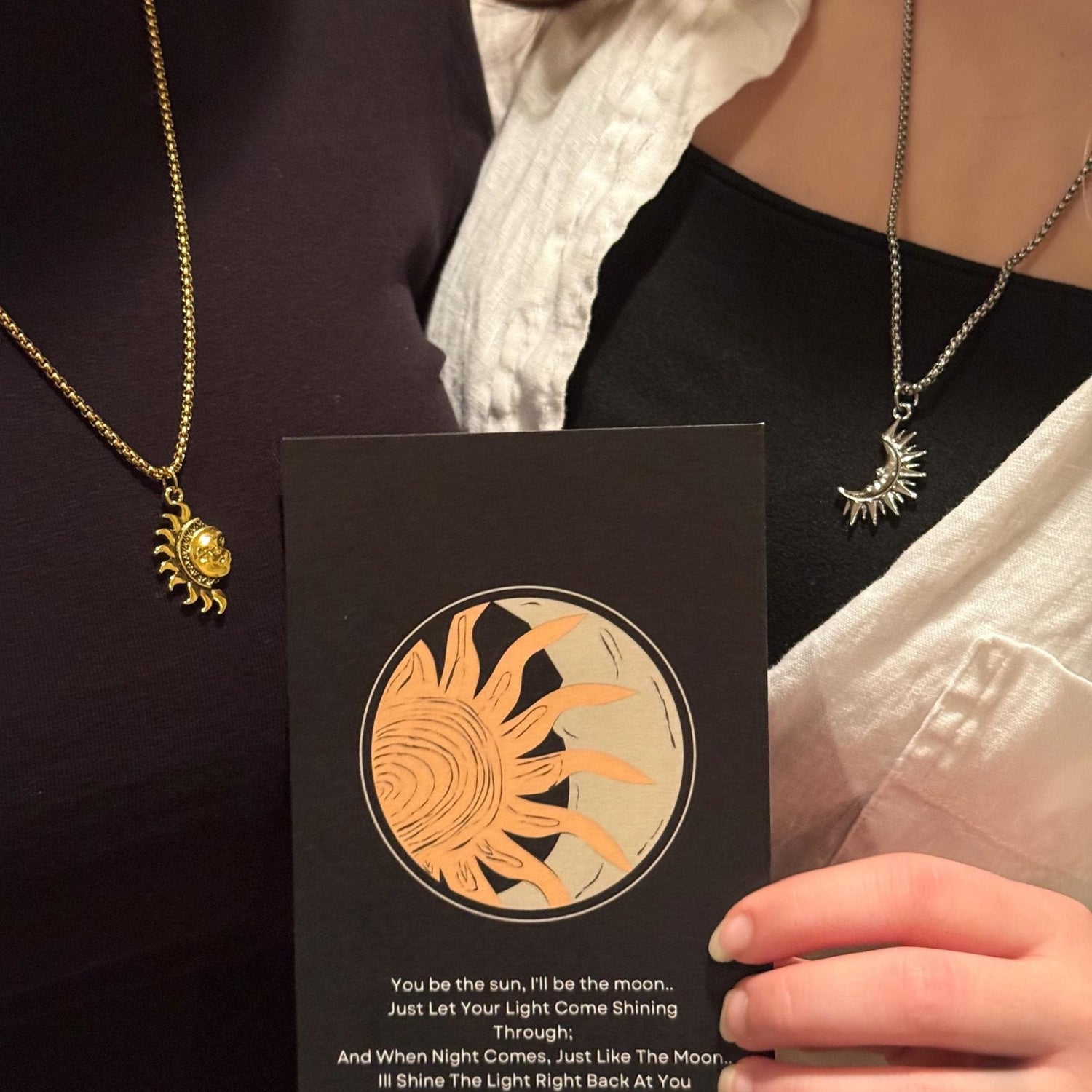 Sun and Moon Eclipse Promise Necklace｜Earrings