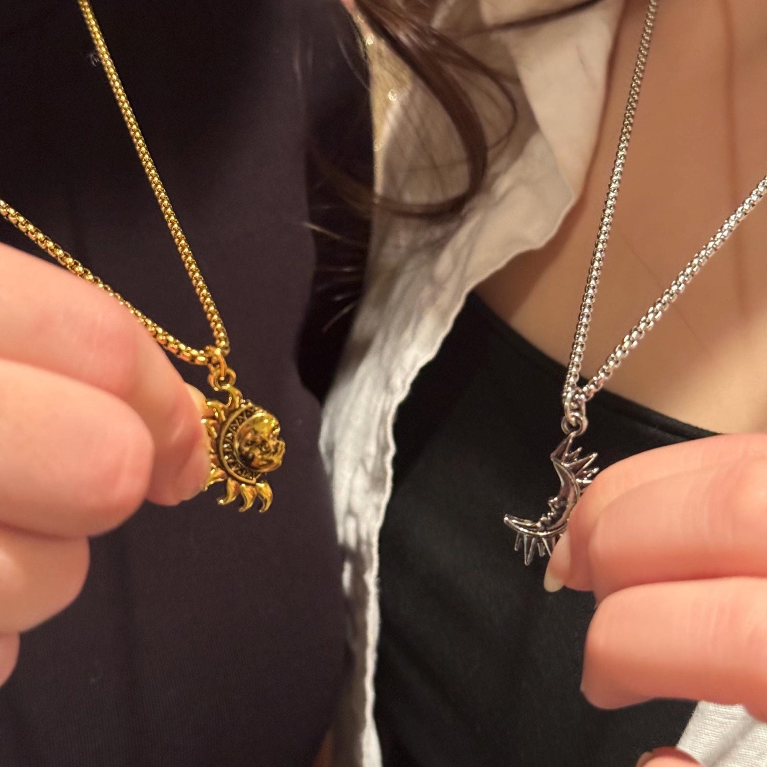 Sun and Moon Eclipse Promise Necklace｜Earrings