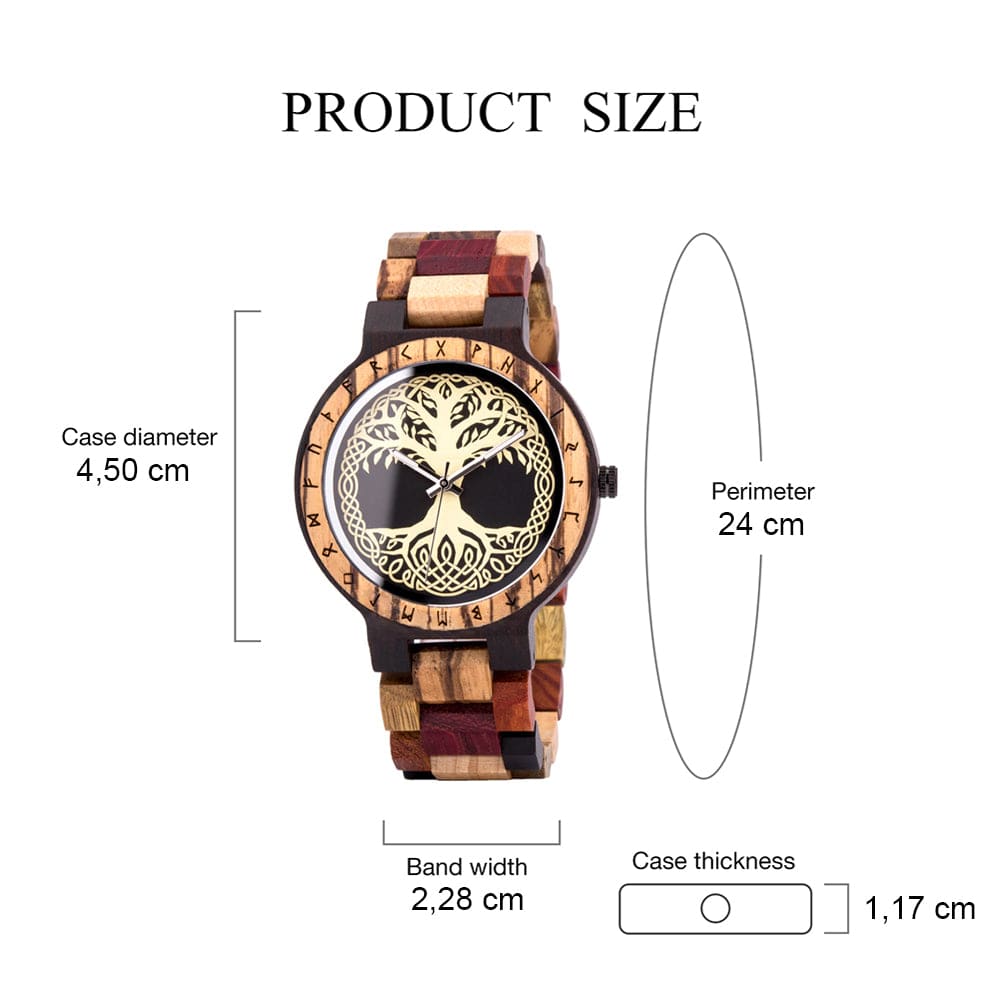 Wooden Watch - Yggdrasil Intense Wood