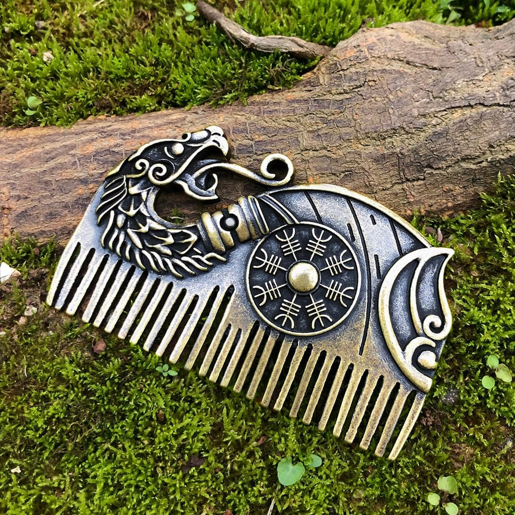 Viking Beard Comb - Dragon