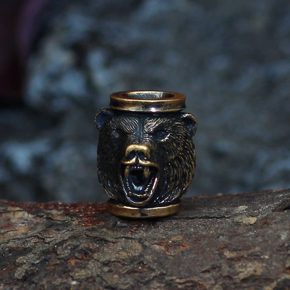 Berserker Bear Hair/Beard Beads - 3 Pieces Stainless Steel