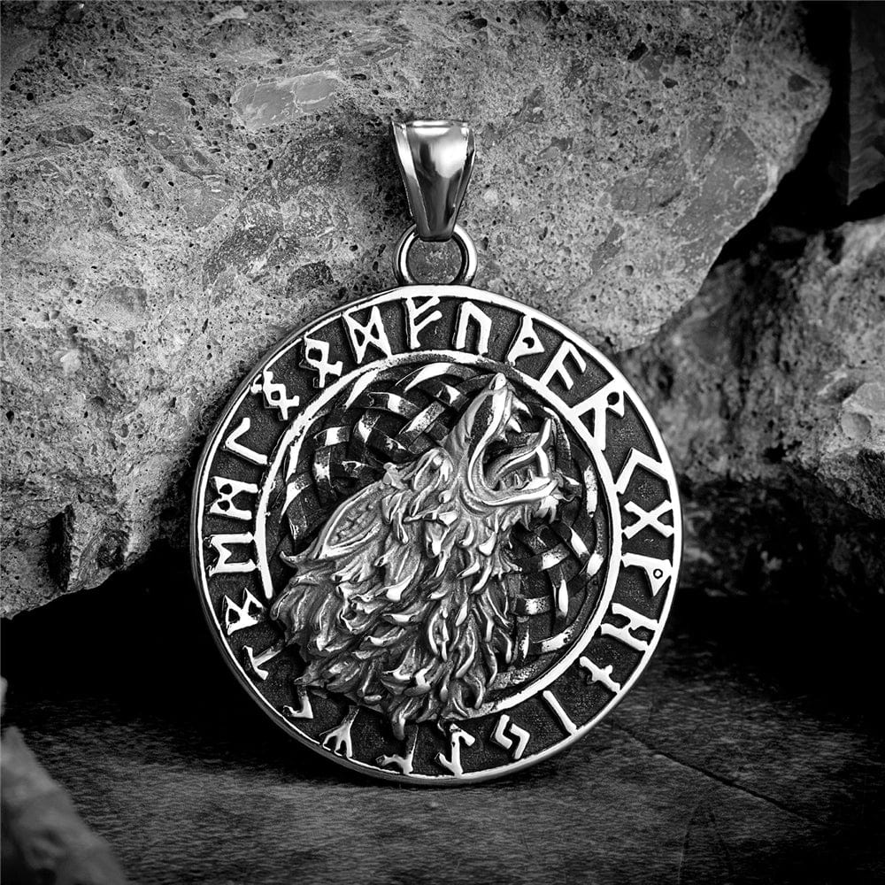 Silver Fenrir's Roar Keychain