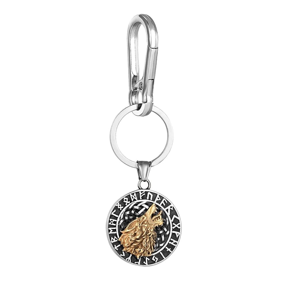 Fenrir's Roar Gold Keychain