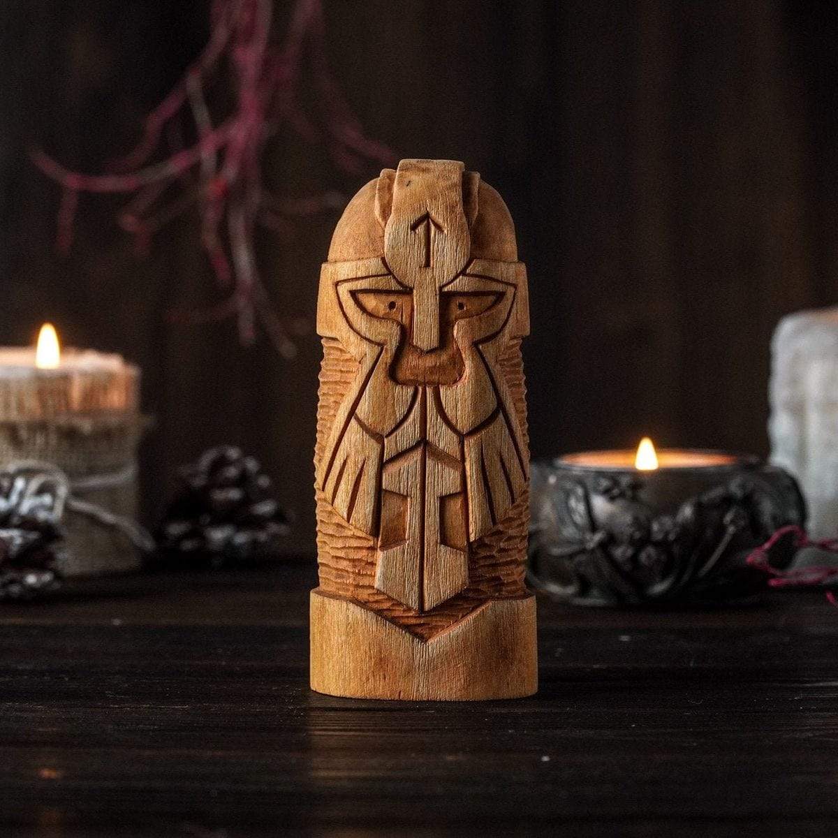 Wooden statue of Thor